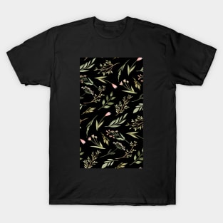 Black Wildflowers Celestes Studio© T-Shirt